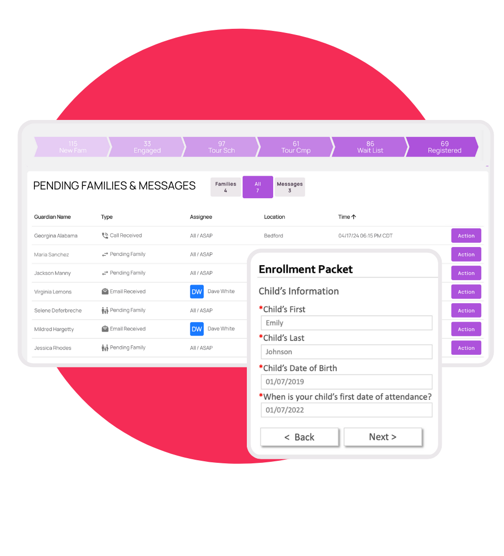 Enroll childcare CRM, childcare software - Enrollment & Registration (1)-1