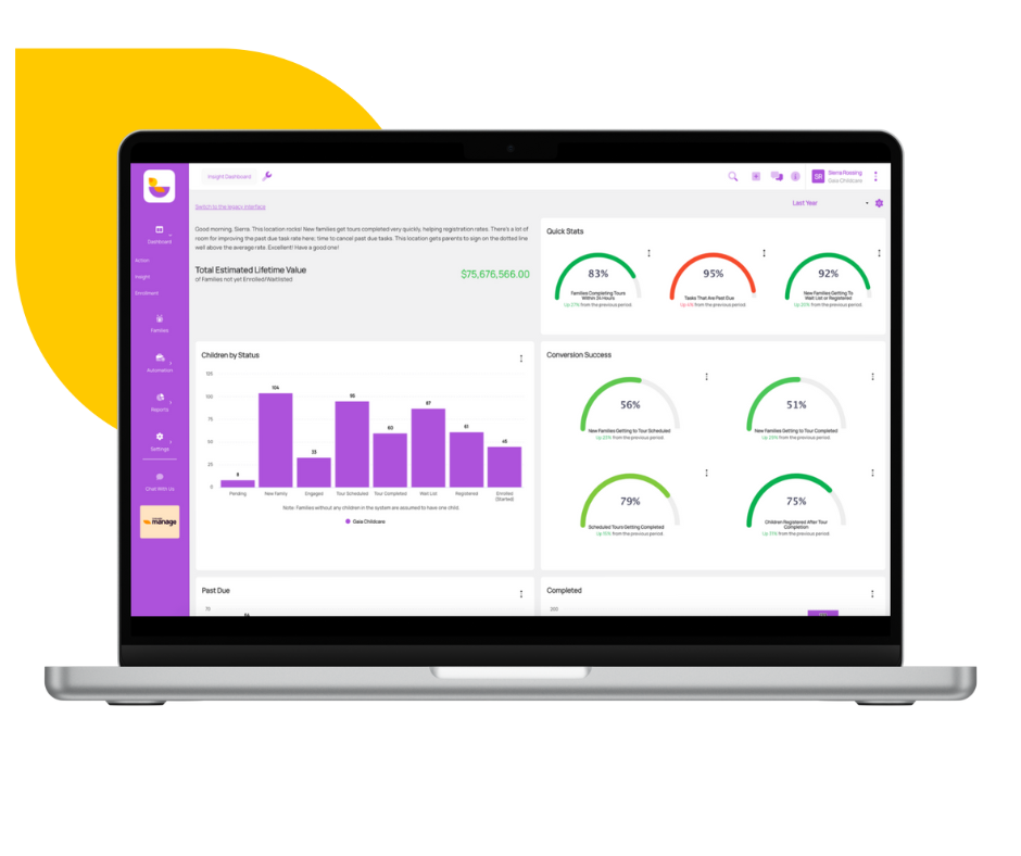 enroll - lead management, dashboard