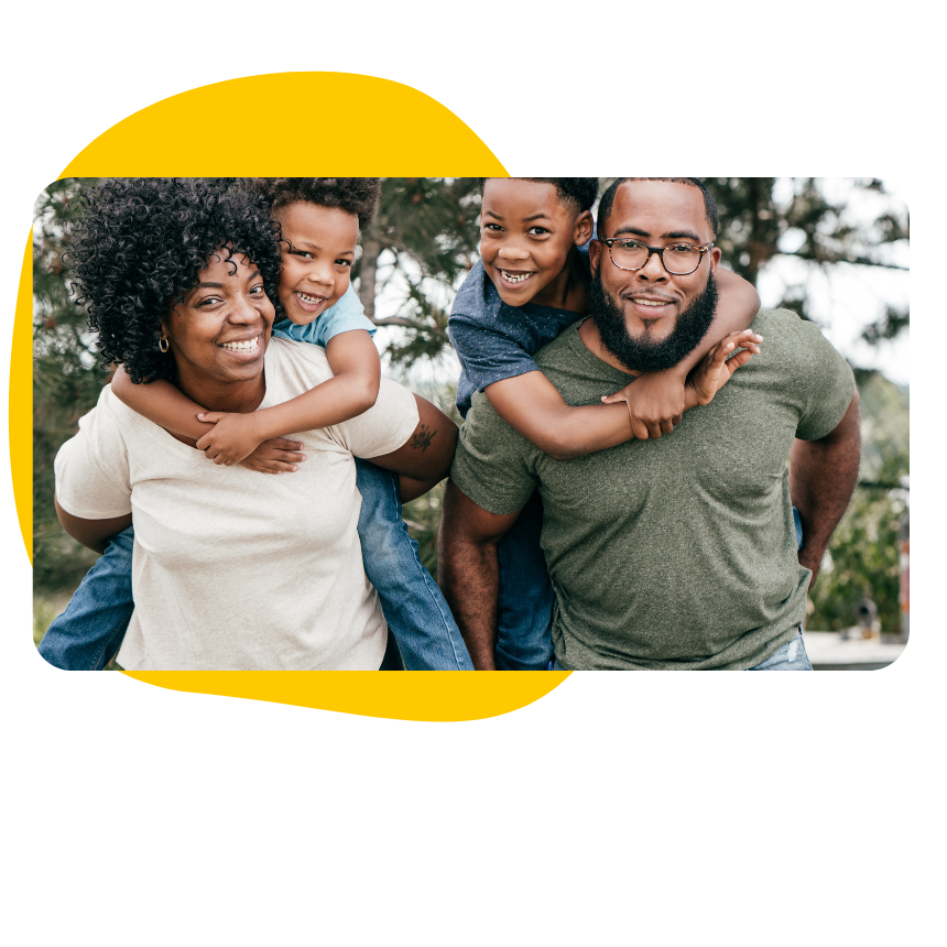 family smiling