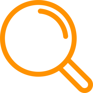 magnifying glass lineleader icon
