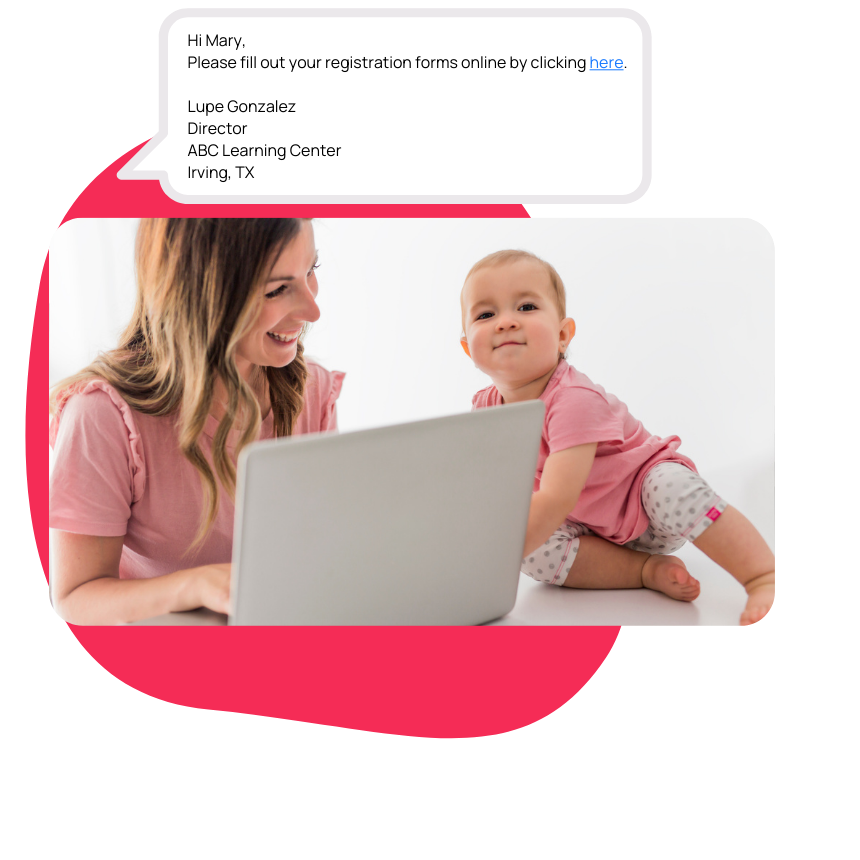 registration forms text mockup