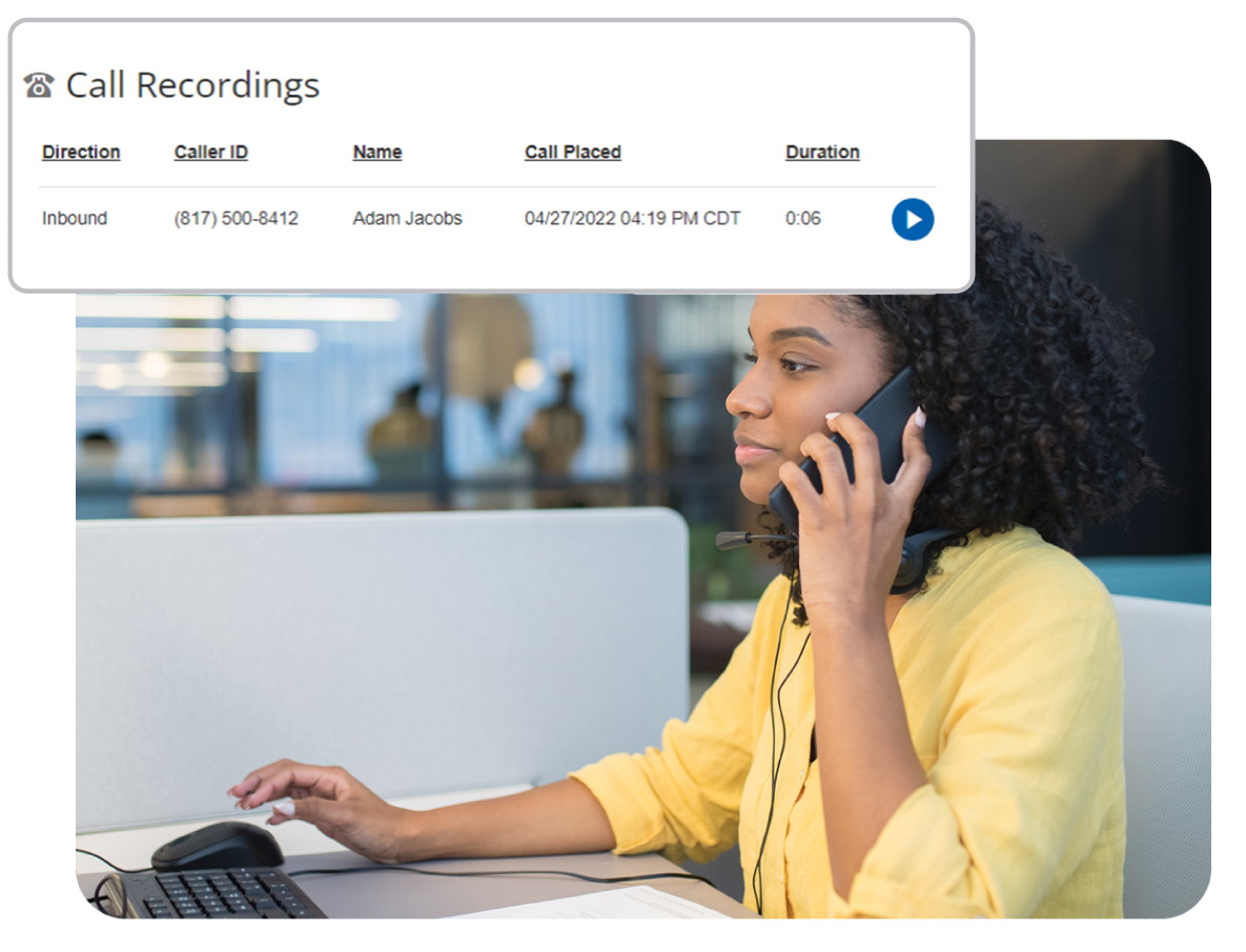 LineLeader Telephony - Recording calls