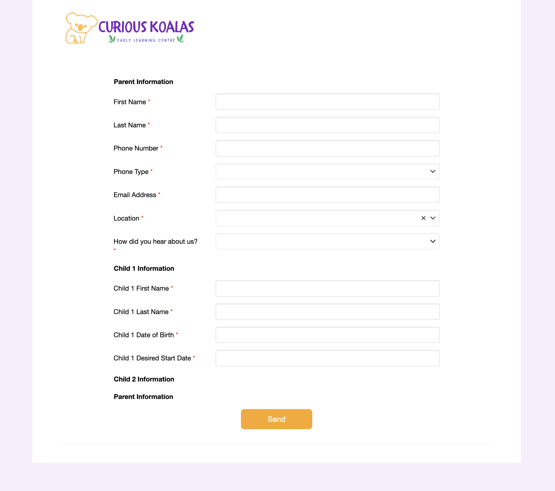 LineLeader Landing Page Form