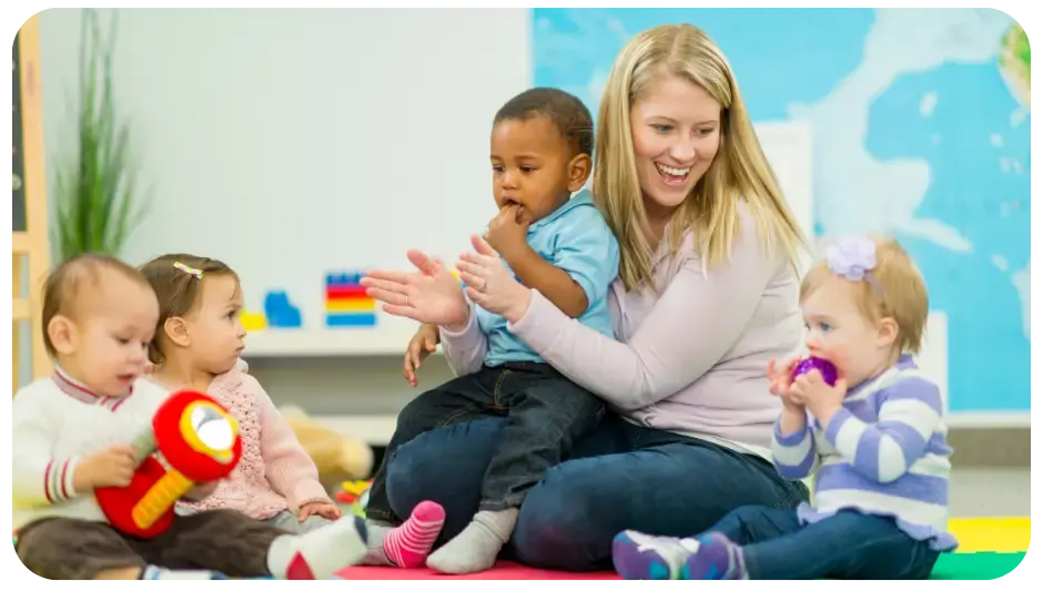 daycare teacher with kids crop-1