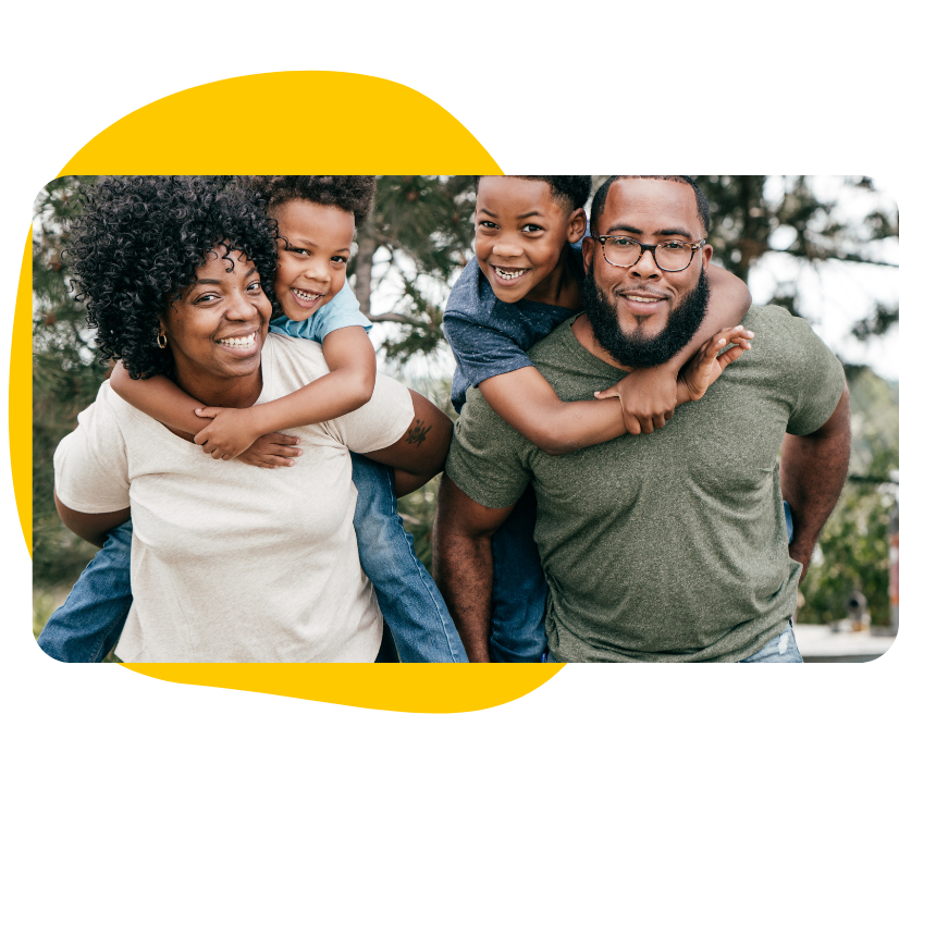 family smiling