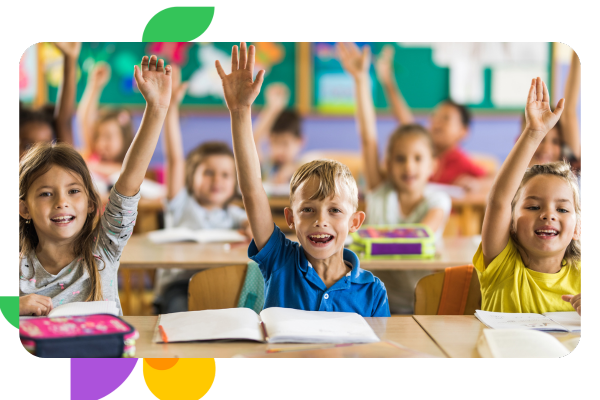 positive classroom environment: happy kids